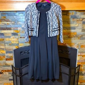 Black dress black Diamond jacket